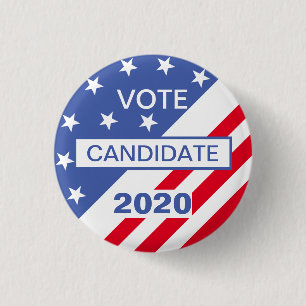 MACARON ROND 2,50 CM VOTE ÉLECTION 2020 USA