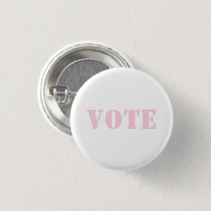 Macaron Rond 2,50 Cm "vote" - PERSONNALISER TEXTE & COULEUR - Bouton