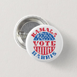 Macaron Rond 2,50 Cm Vote pour Kamala Harris Vintage patriotique