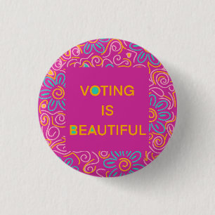 Macaron Rond 2,50 Cm Voter est un beau Carnet