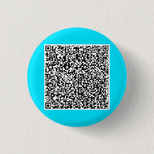 Macaron Rond 2,50 Cm Votre Bouton amusant de numérisation de code QR -