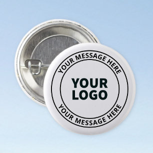Macaron Rond 2,50 Cm Votre logo téléchargé + texte circulaire modifiabl