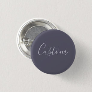 Macaron Rond 2,50 Cm Votre nom Écriture élégante lavande sur violet b