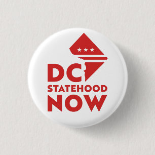 Macaron Rond 2,50 Cm Washington DC statehood now Button