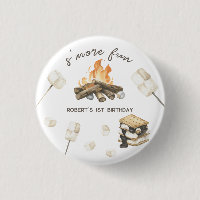 Watercolor S'more Camping Fire 1er anniversaire