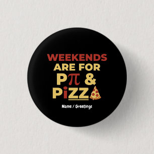 Macaron Rond 2,50 Cm Week-end Pi Day & Pizza Party Amour des Maths Food