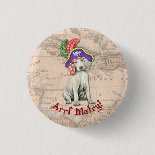Macaron Rond 2,50 Cm Weimaraner Pirate