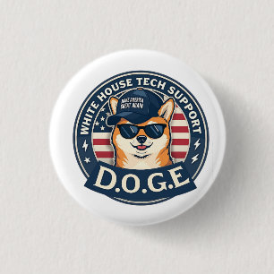 Macaron Rond 2,50 Cm White House Tech Support Doge