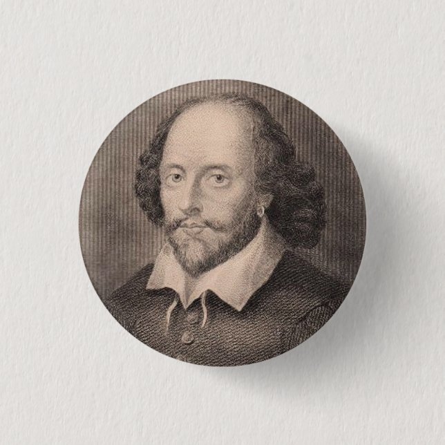 Macaron Rond 2,50 Cm William Shakespeare (Devant)