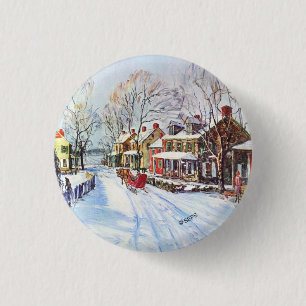 Macaron Rond 2,50 Cm Winter Wonderland