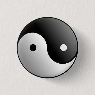 Macaron Rond 2,50 Cm Yin et bouton de Yan