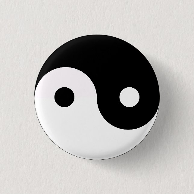 Macaron Rond 2,50 Cm Yin Yang (Devant)