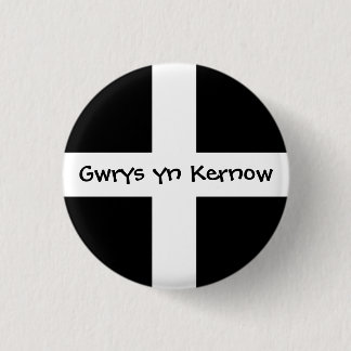 Macaron Rond 2,50 Cm Yn Kernow de Gwrys - fait dans les Cornouailles