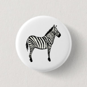 Macaron Rond 2,50 Cm Zebra Art Safari animal