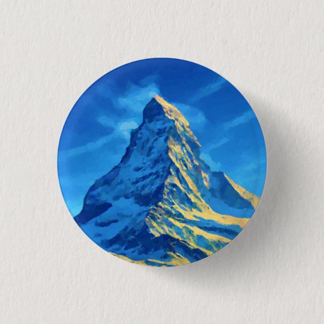 Macaron Rond 2,50 Cm Zematt Matterhorn Suisse (Devant)