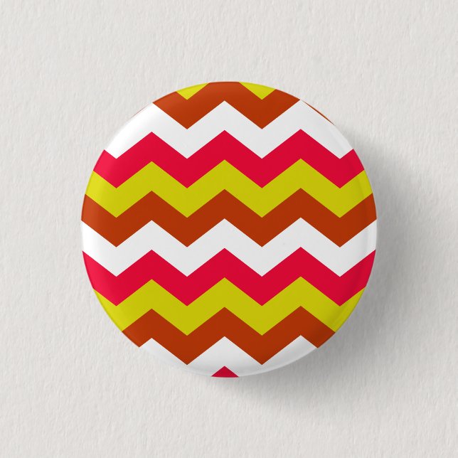 MACARON ROND 2,50 CM ZIGZAG PATTERN. (Devant)