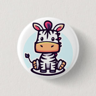 Macaron Rond 2,50 Cm Zippy Zebra