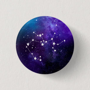 Macaron Rond 2,50 Cm Zodiaque de Constellation de Sagittarius