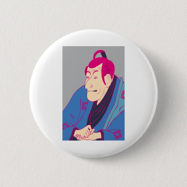 MACARON ROND 5 CM 四世市川蝦蔵の竹村定之進　カラフル (Devant)