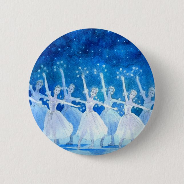 MACARON ROND 5 CM 雪の精の踊り　缶バッジ (Devant)