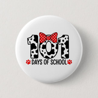 Macaron Rond 5 Cm 100 Days of School Dalmatian Dog Boy Kid 100th Day