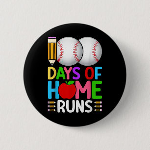 Macaron Rond 5 Cm 100 Jours À Domicile Le Baseball 100E Jour De