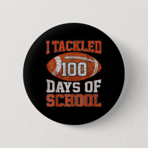 Macaron Rond 5 Cm 100 Jours De Football Scolaire 100E Jour Pour Garç