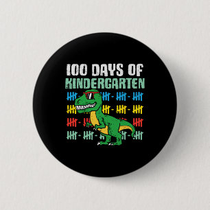 Macaron Rond 5 Cm 100 jours de maternelle trex dinosaure 100e jour s