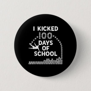 Macaron Rond 5 Cm 100 Jours De Soccer Enfants 100E Jour De