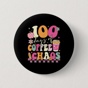 Macaron Rond 5 Cm 100 Jours D'École Café Lover 100E Jour De L'École