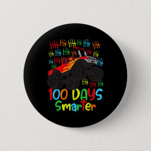 Macaron Rond 5 Cm 100 Jours D'École Maternelle Garçons Smarter Monst