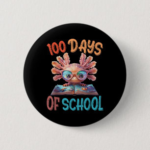 Macaron Rond 5 Cm 100 Jours D'École Mer Axolotl 100E Jour De