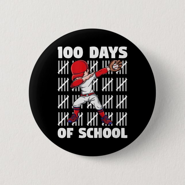 Macaron Rond 5 Cm 100 Jours D'Enfants Scolaires 100E Jour D'École Ba (Devant)