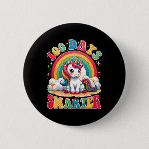 Macaron Rond 5 Cm 100 Jours Enfants Plus Smarter Girls Unicorn 100e