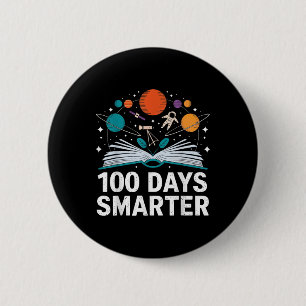 Macaron Rond 5 Cm 100 Jours Smarter Astronaut Space 100e Jour De
