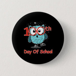 Macaron Rond 5 Cm 100e Jour De L'École 100 Jours Plus Smarter Tee