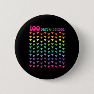 Macaron Rond 5 Cm 100e Jour De L'École Enseignant Enfants 100 Jours 
