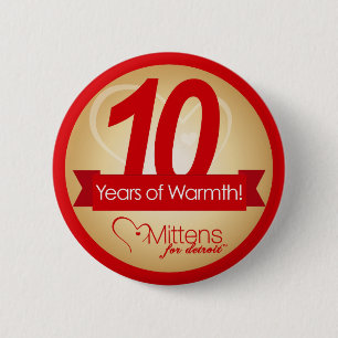 Macaron Rond 5 Cm 10 ans de chaleur avec des mitaines pour le Pin de