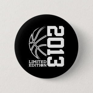 Macaron Rond 5 Cm 10e anniversaire Basketball Limited Edition 2013 2