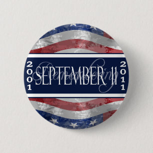 Macaron Rond 5 Cm 11 septembre bouton commémoratif
