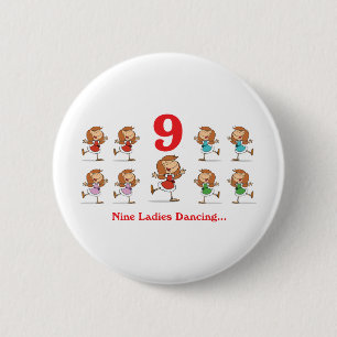 Macaron Rond 5 Cm 12 jours neuf femmes dansent