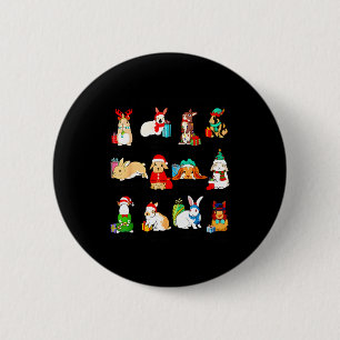 Macaron Rond 5 Cm 12 Lapin de Noël Lapin de Noël Noël Xmas