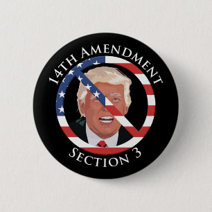 Macaron Rond 5 Cm 14e amendement anti-Trump