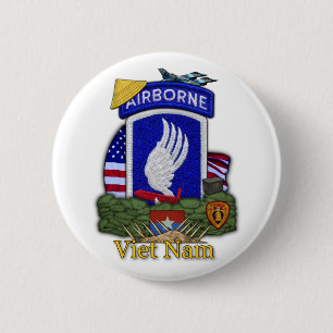 Macaron Rond 5 Cm 173e brigade aéroportée vietnam war Button
