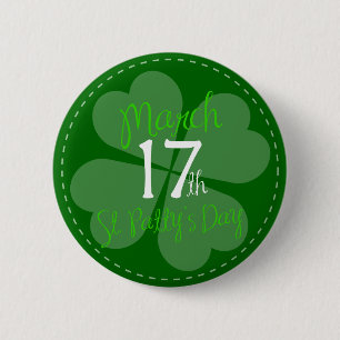 Macaron Rond 5 Cm 17 mars Fête de la Saint-Patty