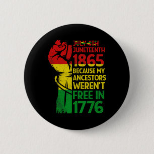 Macaron Rond 5 Cm 1865 Melanin noir patriotique africain n°