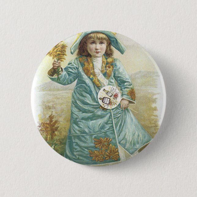 Macaron Rond 5 Cm 1893 Dames Calendrier parfumé Hoyt & Co. German Co (Devant)