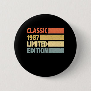 Macaron Rond 5 Cm 1987 Edition limitée
