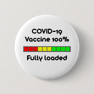 Macaron Rond 5 Cm 19 Vaccin 100 % Blanc entièrement chargé