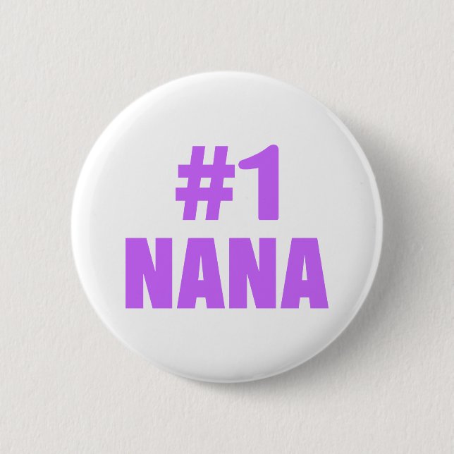 Macaron Rond 5 Cm #1 Nana (pourpre) (Devant)